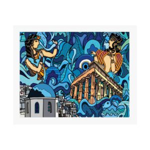 Hellenic Blues - Matte Art Prints