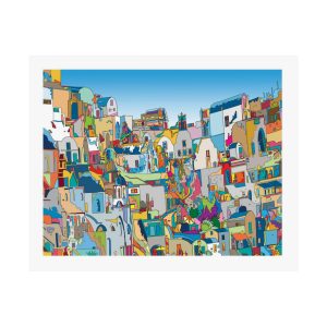 Santorini Skyline - Matte Art Prints