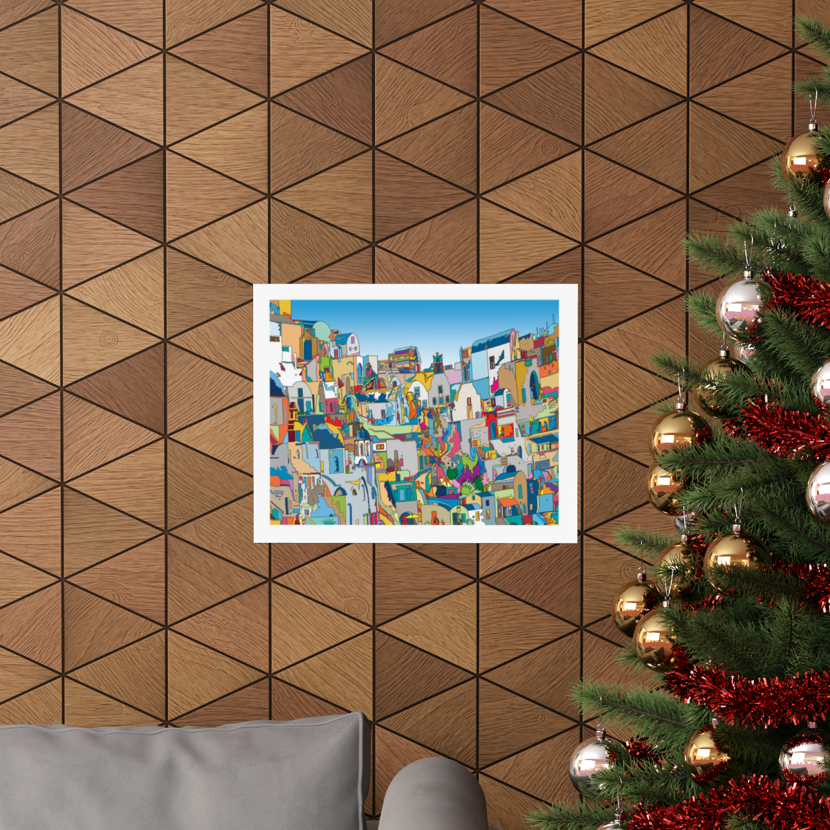 Santorini Skyline - Matte Art Prints - Image 4