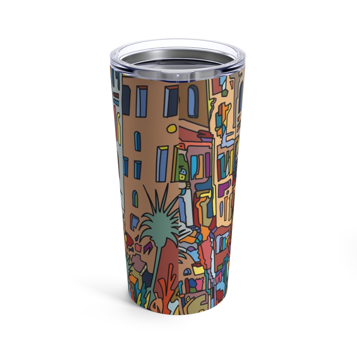 Slanted City - Tumbler 20oz - Image 2