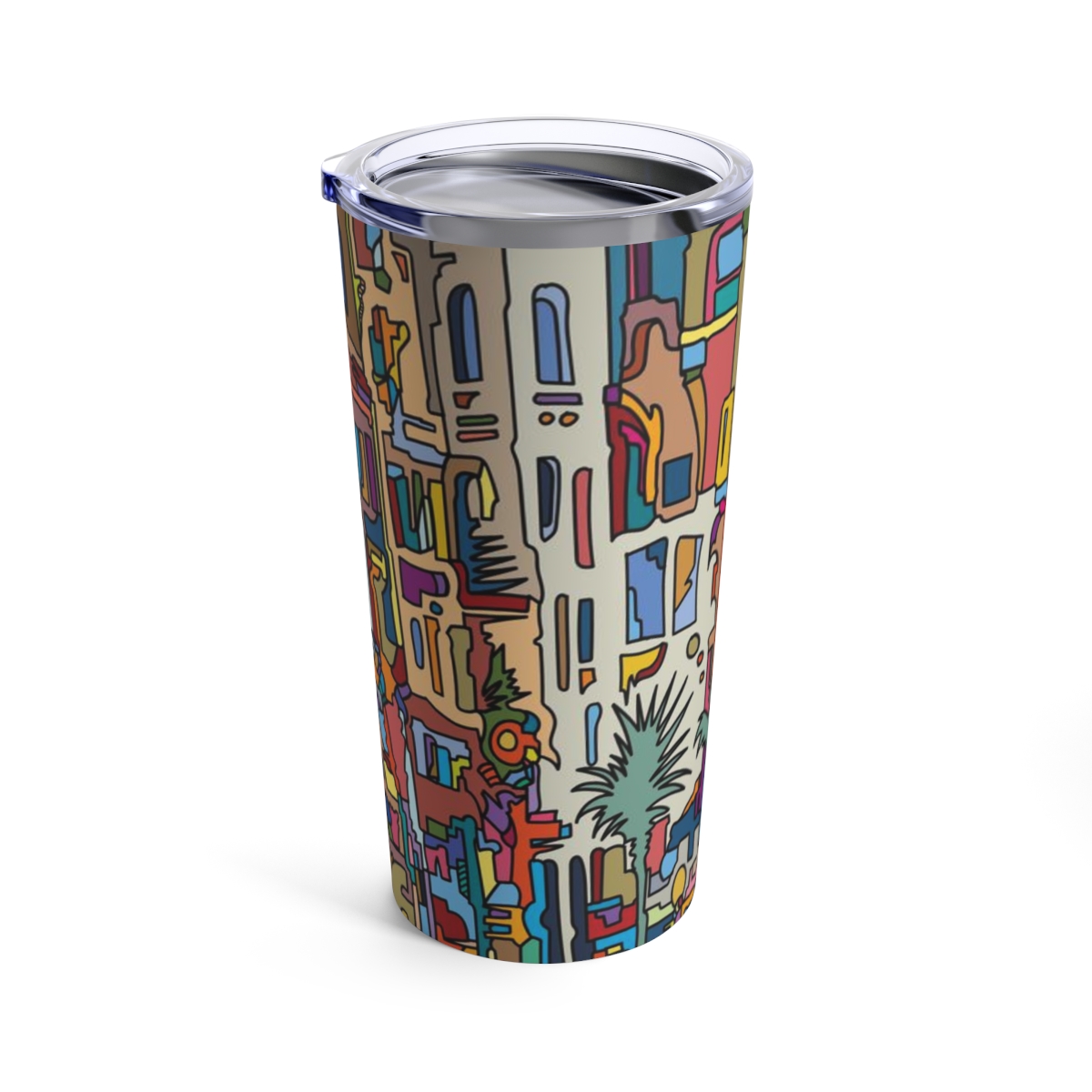 Slanted City - Tumbler 20oz - Image 3