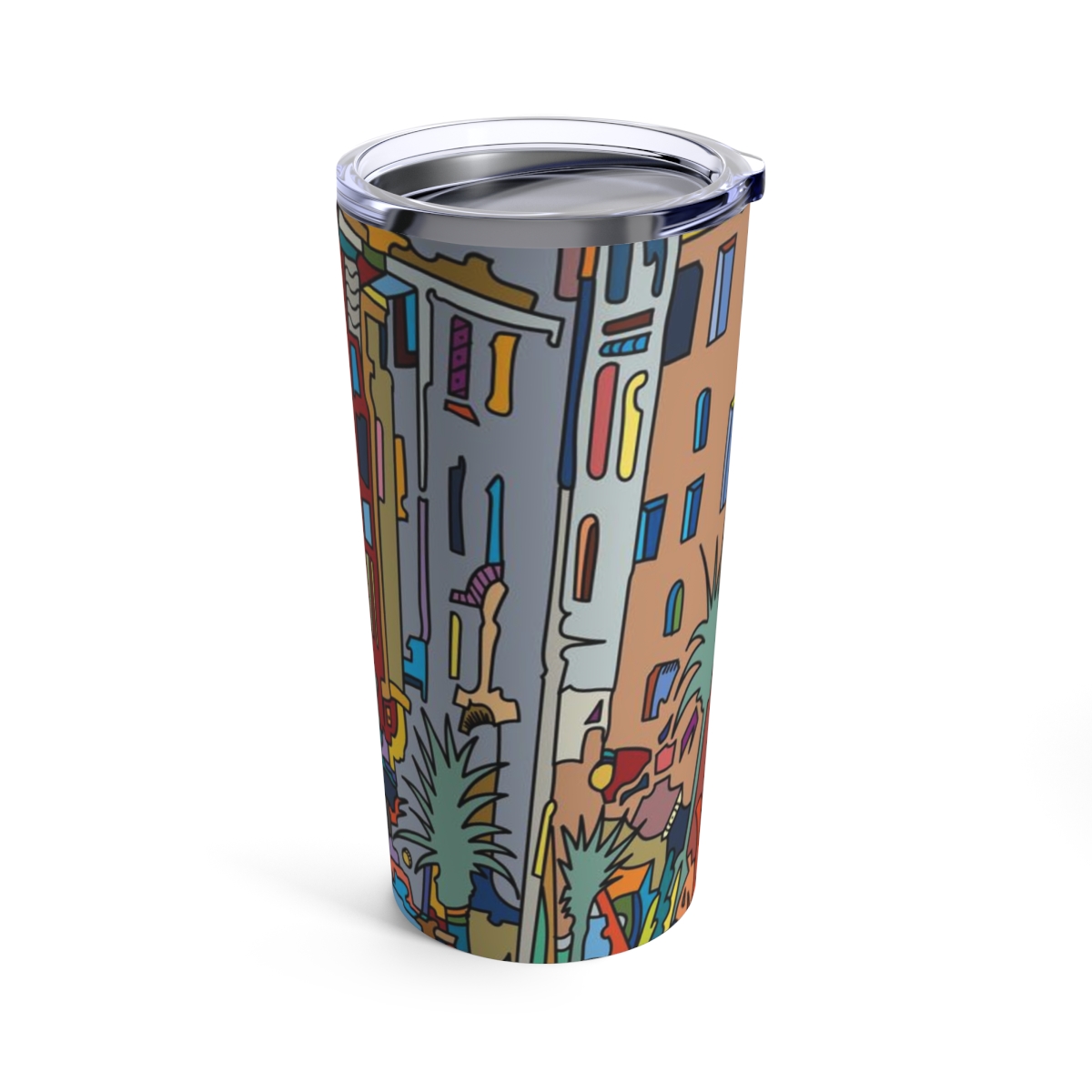 Slanted City - Tumbler 20oz - Image 4