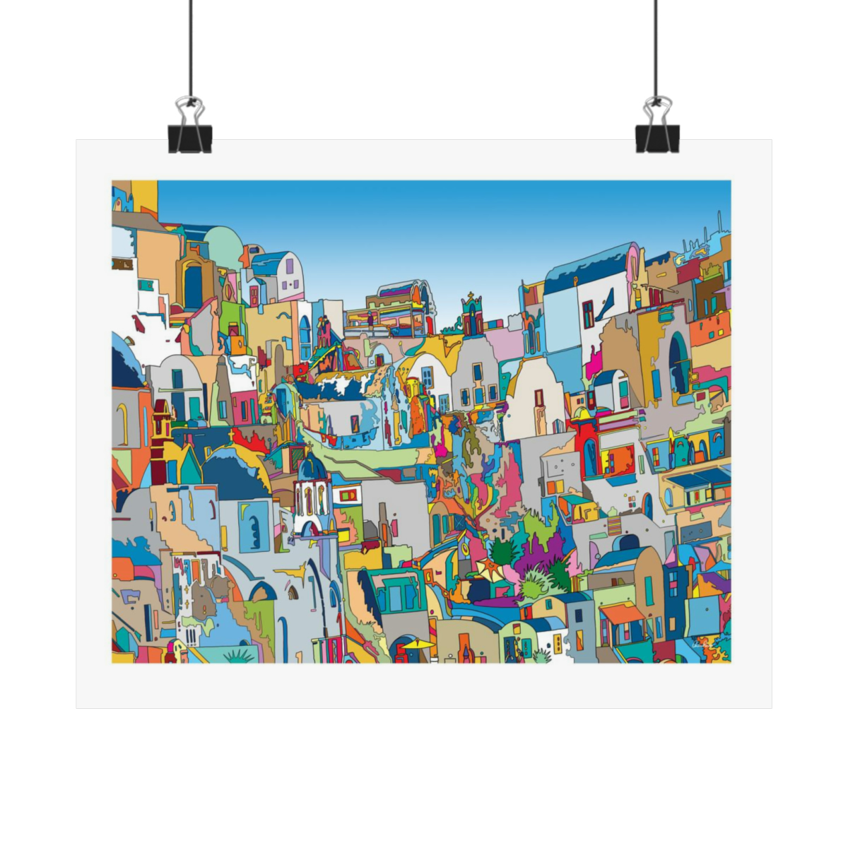 Santorini Skyline - Matte Art Prints - Image 9