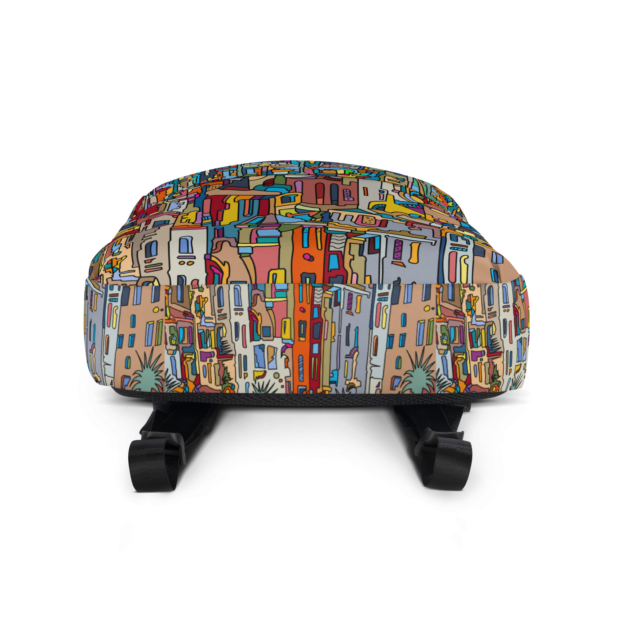 "Slanted" Original Art Backpack - Image 5