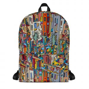"Slanted" Original Art Backpack