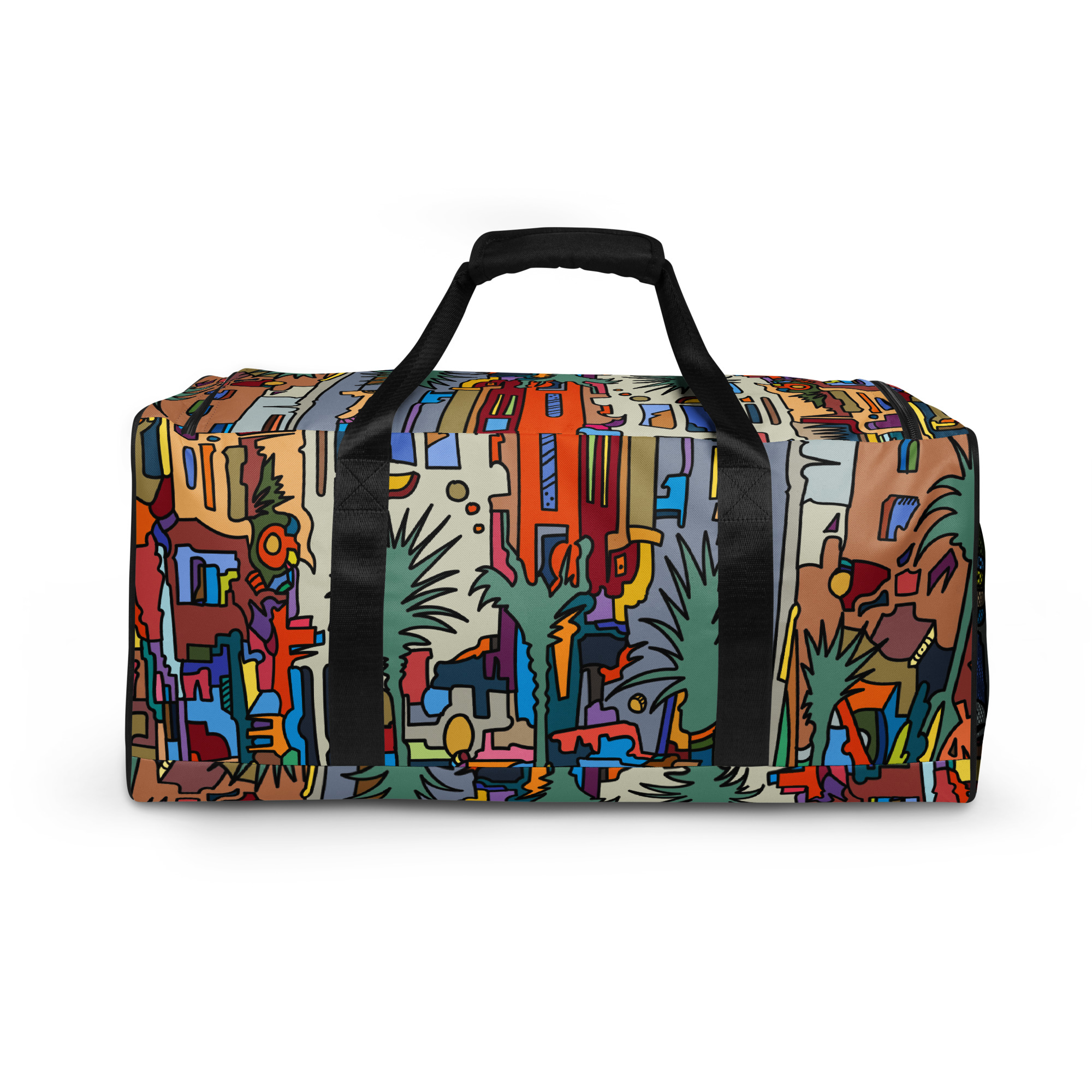 "Slanted" Original Art Duffle bag - Image 4