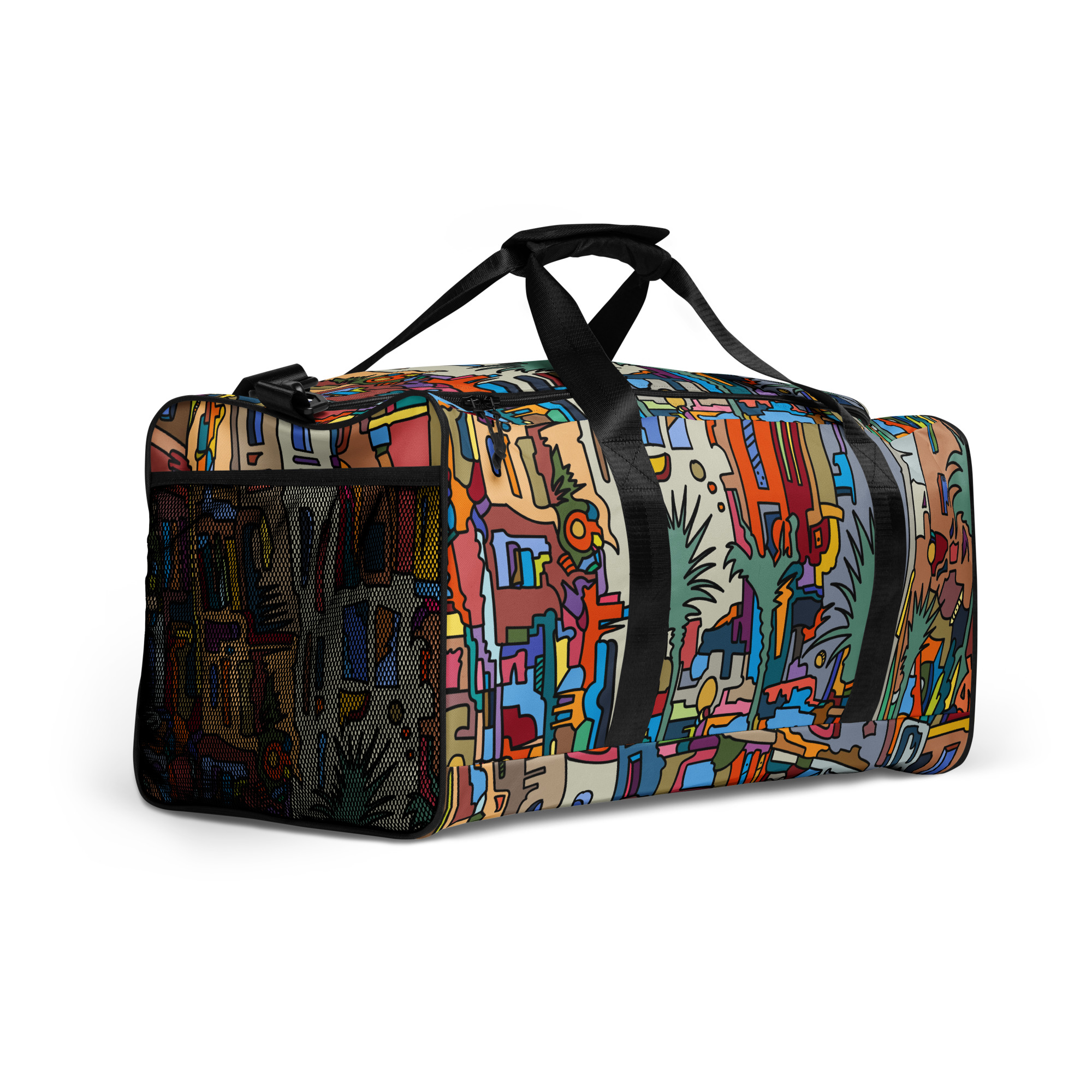 "Slanted" Original Art Duffle bag - Image 2